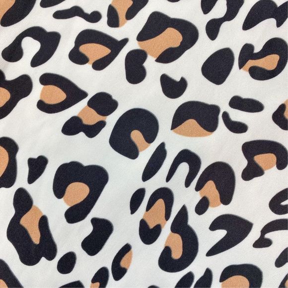 SHEIN Leopard Print Bell Bottom Pants - Size Large (8/10) - Picture 4 of 7